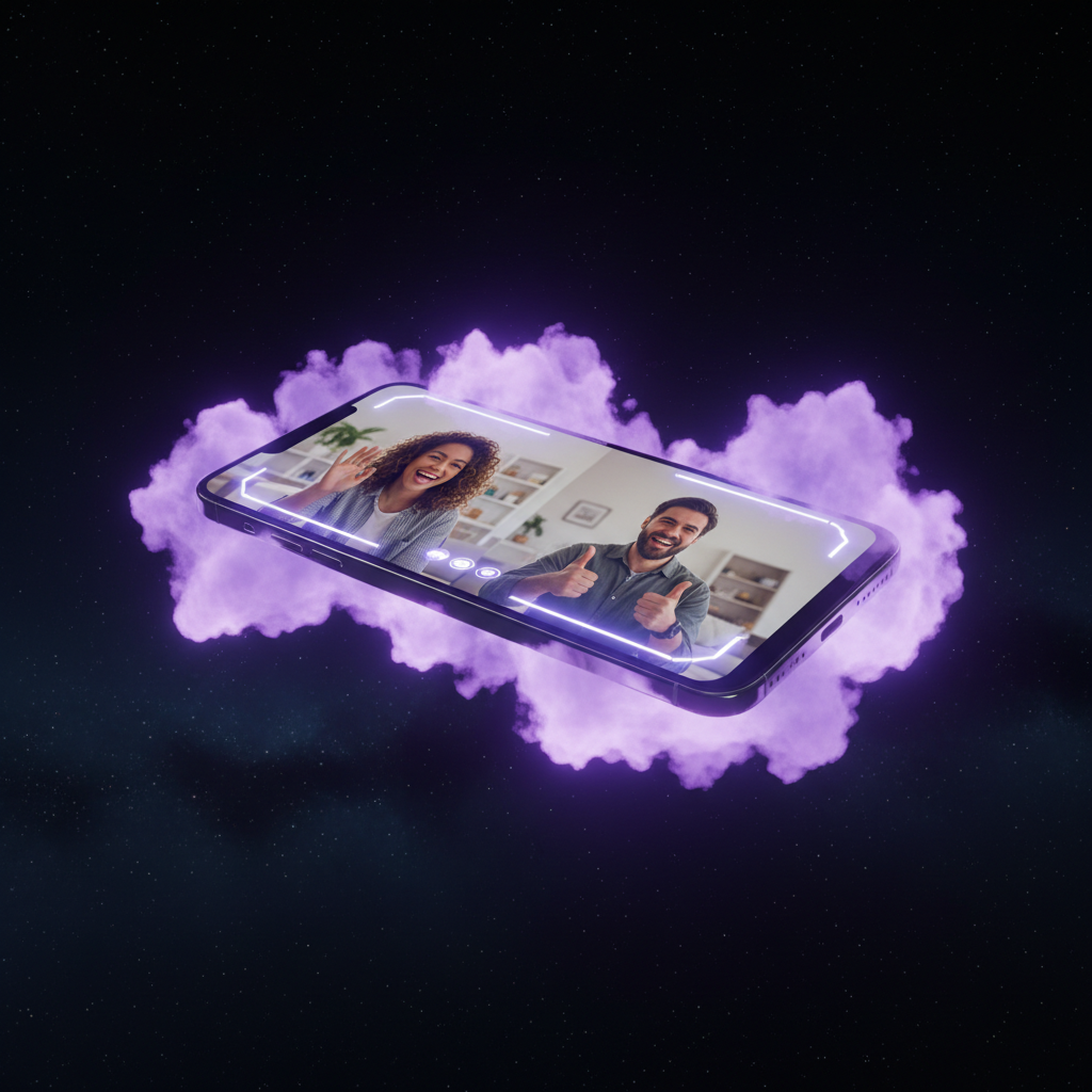 Chamet mobile app with live video chat and social rewards