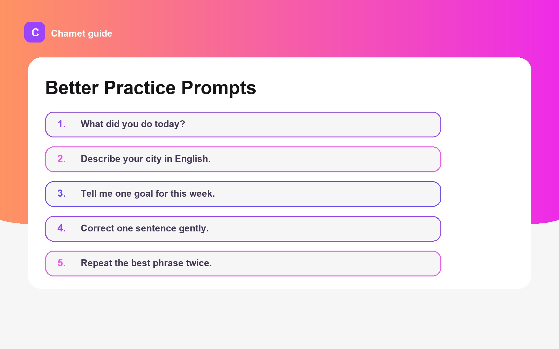 English practice ladder graphic for Best Apps to Practice English by Video Chat.